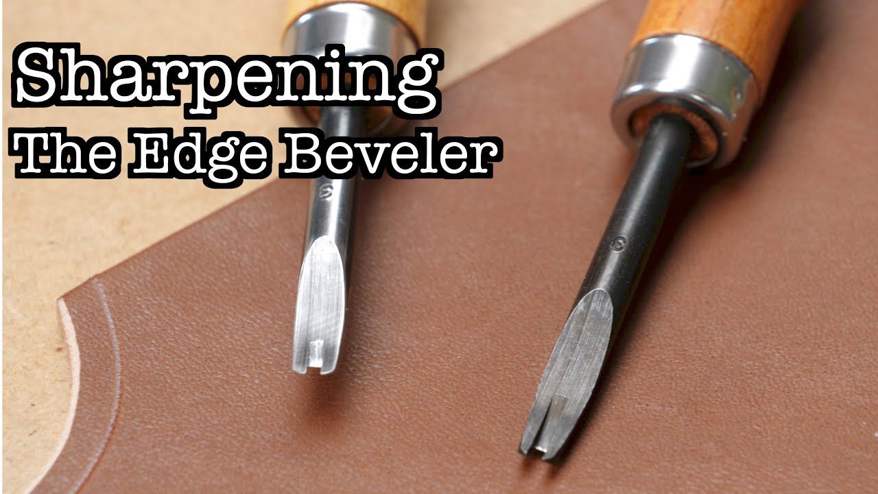 sharpen a leather edge beveler